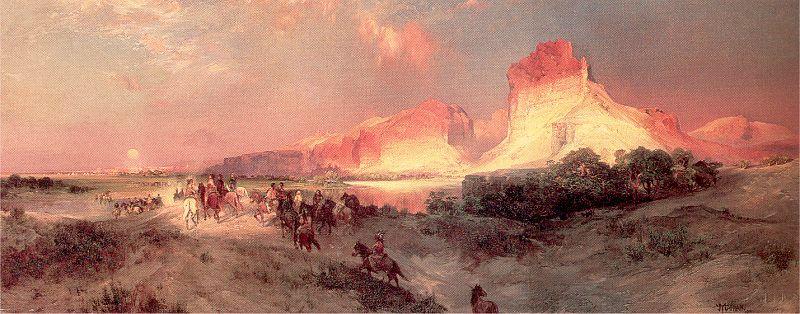Moran, Thomas Green River Cliffs, Wyoming. Sweden oil painting art
